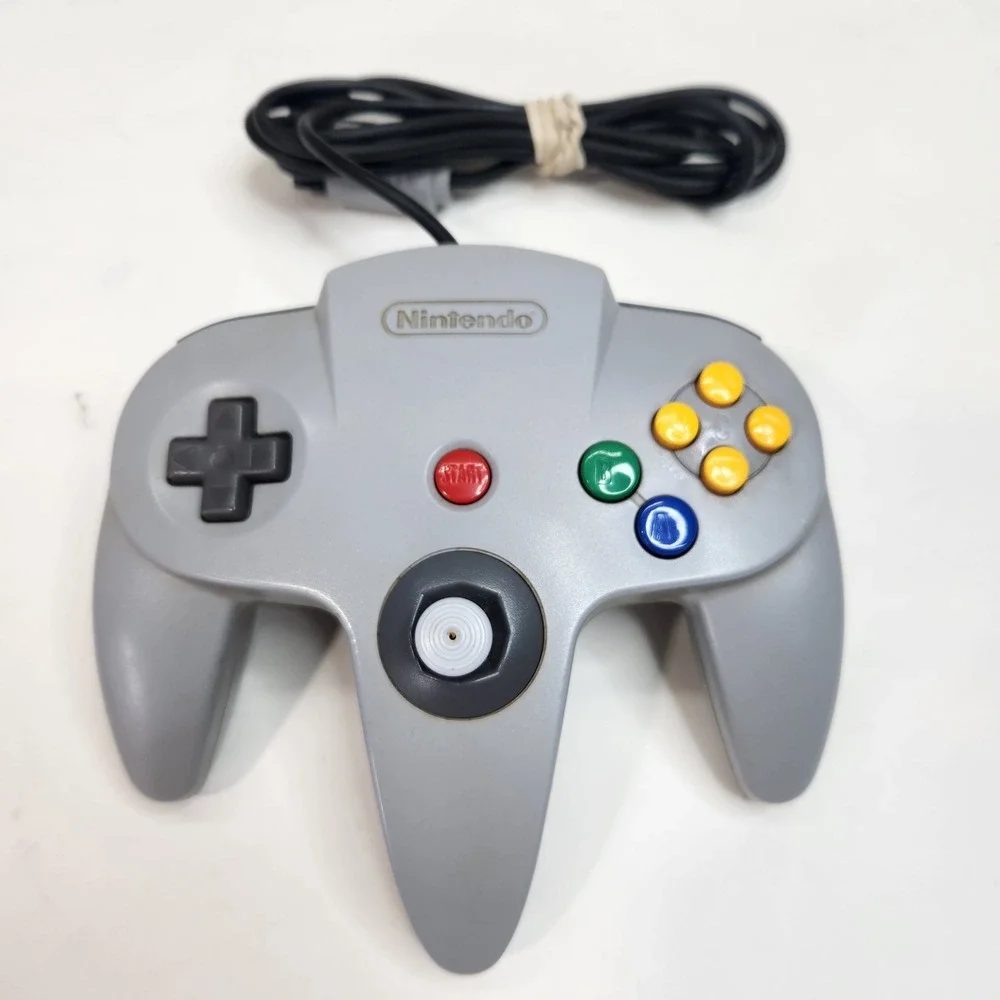 Nintendo 64 Controller Gray OEM Original N64 Wired Gamepad NUS-005 Loose Stick